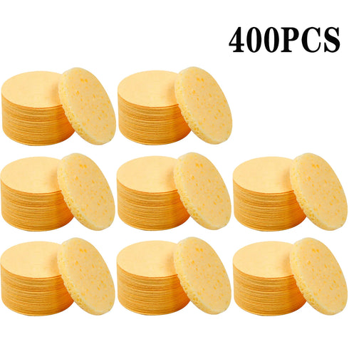 Compress Face Wash Puff - Natural Wood Pulp Sponge