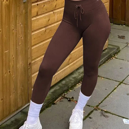 Tossy Ribbed Yoga Leggings for Women