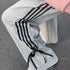 Plus Size Y2K Wide Leg Pants with Bow Tie Detail