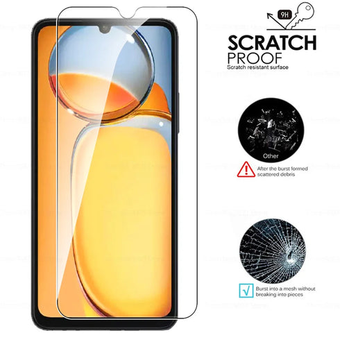 2PCS HD Tempered Glass Screen Protectors for Xiaomi Redmi 13C