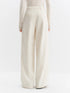 FSLE High-Waisted Straight-Leg Knit Trousers