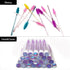 Reusable Eyelash Brush Tube 40pcs Diamond Wands Set Sparkling