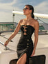 Black Off-Shoulder Bodysuit for Summer Nights