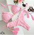 Triangle Halter Bikini Set for Women