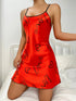 Heart Letter Print Spaghetti Strap Nightdress