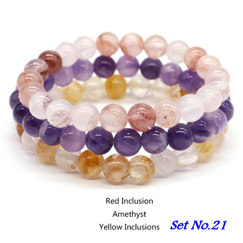 Couples Distance Bracelet Set - Natural Stone Healing