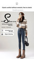 High Waist Fleece Lined Skinny Jeans for Women
