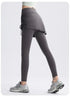 2 in 1 High Waisted Yoga Pants with Side Drawstring