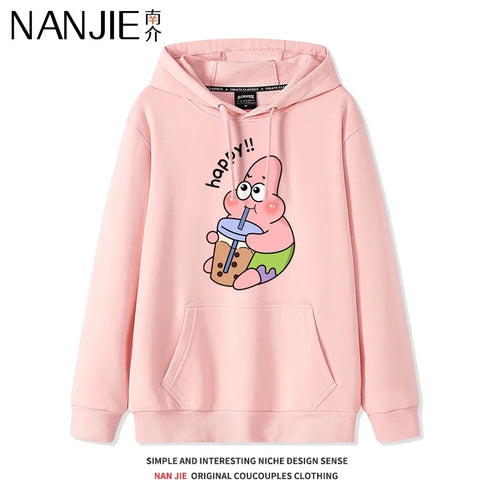 Anime Cartoon Print Hoodies for Women