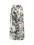 Plus Size Wide Leg Casual Trousers with Print Design