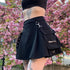 Black Skirt Harajuku Punk Gothic High Waist Mini Skirt
