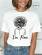 Harajuku I'm Fine Graphic T-Shirt for Women
