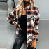 Women's Woolen Plaid Shirt Jacket - Vintage Streetwear