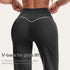 Women's High Waist Flared Yoga Pants with Pockets