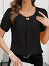 Temperament Loose Woman Shirt Fashion Casual Blouse Elegant short Sleeve Woman Shirt Holiday Weekend Top