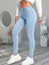 Women's Light Blue Skinny Jeans - Slim Fit Denim Trousers