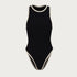 Classic Black One-Piece Swimsuit for Women