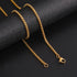 Long Box Chain Necklace in Stainless Steel