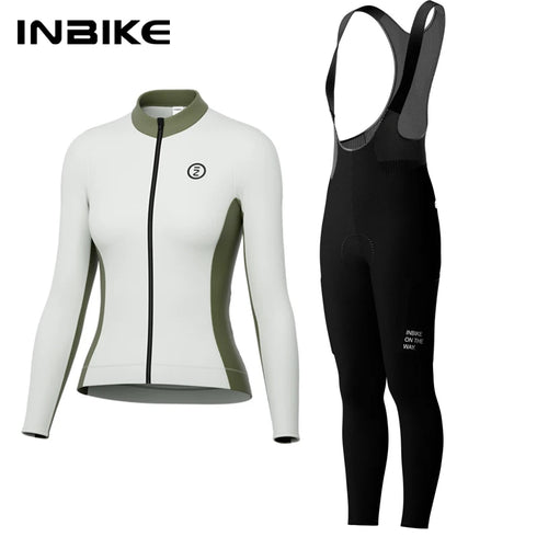 INBIKE Women's Warm Thermal Cycling Bib Set