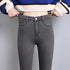 High Waist Thermal Denim Jeans for Women