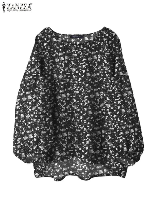 Floral Long Sleeve Blouse for Women