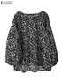 Floral Long Sleeve Blouse for Women