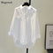 Elegant White Long Sleeve Casual Blouse for Women