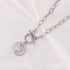 316L Stainless Steel Carved Queen Coin Pendant Necklace