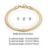 Stainless Steel Snake Chain Bracelet with Gold Charm