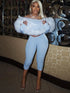 Furry Patchwork Backless Jumpsuit for Women