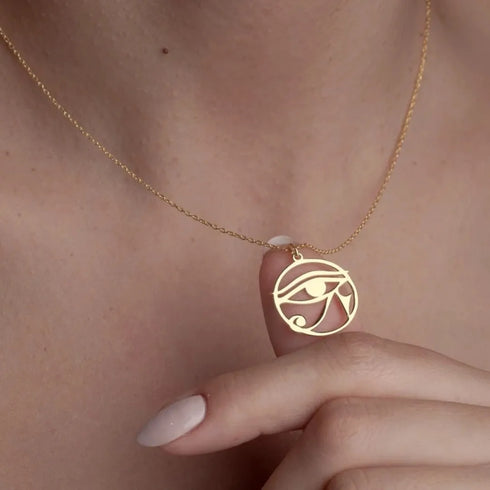 Retro Egypt Eye of Ra Pendant Jewelry Unisex Necklace