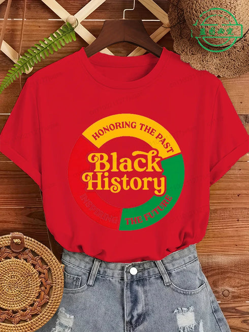 Black History Honouring The Past T-Shirt