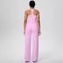 Backless Yoga Set with Wide Leg Pants