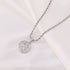 316L Stainless Steel Carved Queen Coin Pendant Necklace