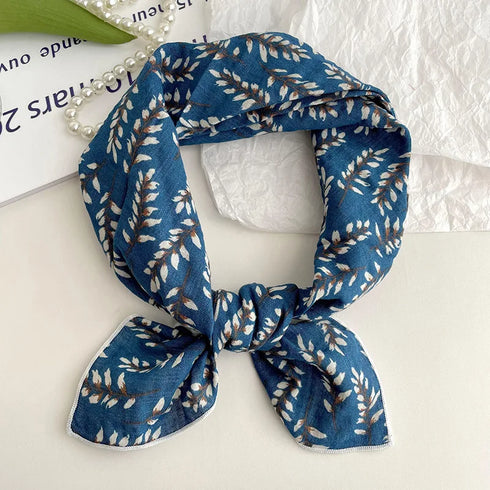 55cm Laies Cotton Linen Square Scarf for Women
