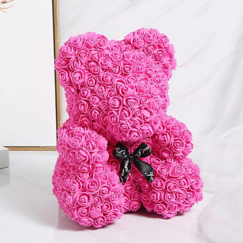 Artificial Rose Teddy Bear Home Decor Gift