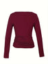 Hot Basic Square Neck Slim Women's Bottoming Clothing Casual Solid Long Sleeve Tops Versatile Fashion Multi-Color Blouse Gifts