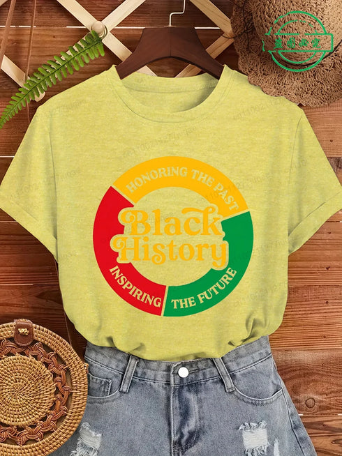 Black History Honouring The Past T-Shirt