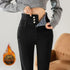 High Waist Fleece Lined Skinny Jeans for Women
