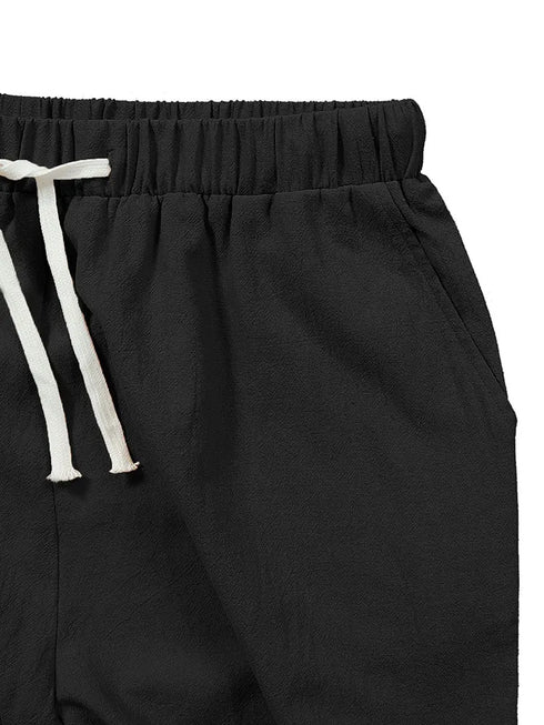 Plus Size Solid Drawstring Women's Ankle-Length Pants