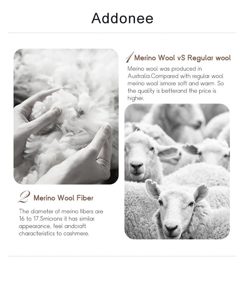 Merino Wool O-Neck Sweater for Women