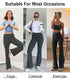 Women's High Waisted Flared Yoga Pants with Pockets