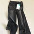High Waist Flare Jeans in Black and Grey