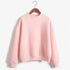 Women's Velvet Turtleneck Long Sleeve Sweatshirt