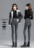Women's Fleece-Lined High-Waisted Slim Fit Jeans