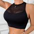 Women’s Off Shoulder Fishnet Crop Top