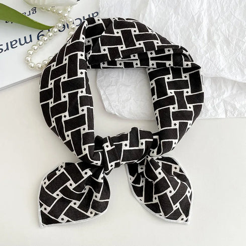 55cm Laies Cotton Linen Square Scarf for Women
