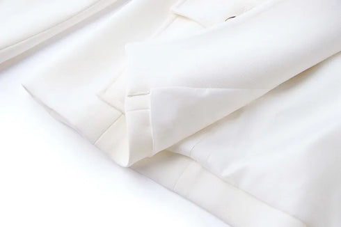 Classic Double Breasted Women's Blazer with Belt