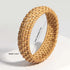 ALLYES Boho Wood Bamboo Rattan Weave Bracelet for Women