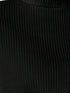 Stylish Black Turtleneck Long-Sleeved Top